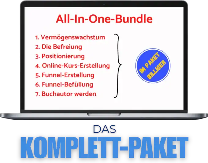 Das All-In-Bundle von Markus Hummel – alle 7 Onlinekurse für Selbstbestimmung, Freiheit und finanziellen Erfolg.
